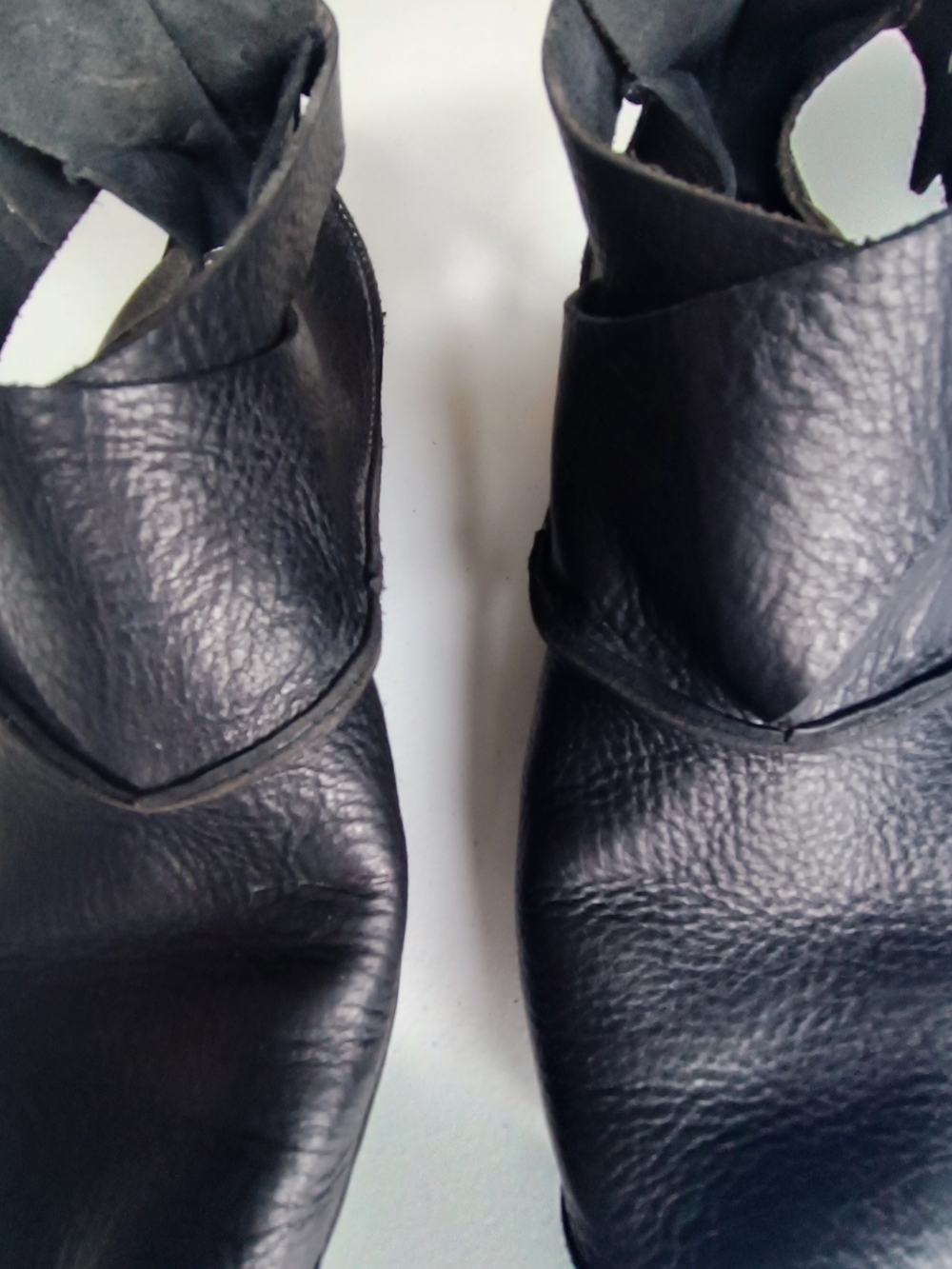 Trippen CHR Black Leather Wrapping Wedge Pumps Avant Garde Size 39 - Picture 7 of 11